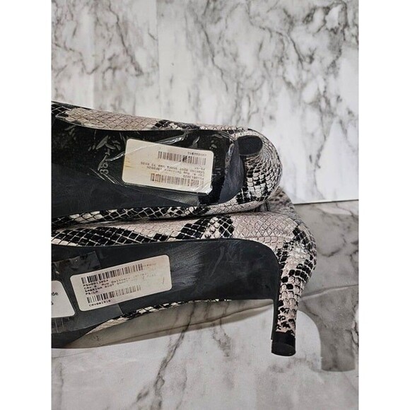 Caverley Python Snake Skin Heels Booties EU 38 7.5 8 - Picture 4 of 5